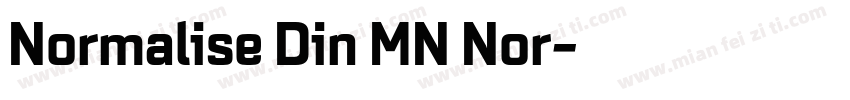 Normalise Din MN Nor字体转换